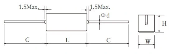Vertical Ceramic Wirewound Resistor
